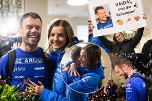 Iš Dakaro grįžusį V. Žalą pasitiko TV laidų vedėja G. Martirosian: apdovanojo meiliais gestais