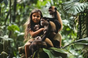 Beždžionių užaugintos moters gyvenimas šiandien: nuo džiunglių ir viešnamio iki du vaikus auginančios namų šeimininkės