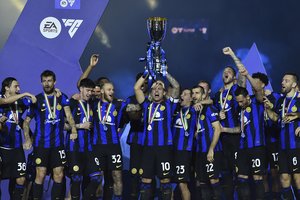 „Inter“ trečią kartą paeiliui triumfavo Italijos supertaurėje