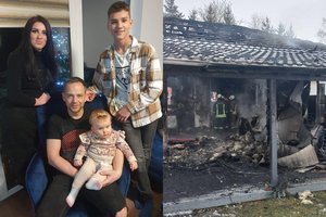 Buvęs „Šokių ant ledo“ dalyvis ir besilaukianti jo žmona liko be namų: pasipylė ugnies lietus