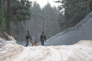 Baltarusijai įteikta nota dėl sienos pažeidimo