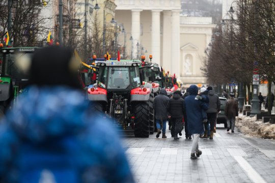 Trečiadienį Vilniaus Vinco Kudirkos aikštėje prasidėjo ūkininkų piketas.