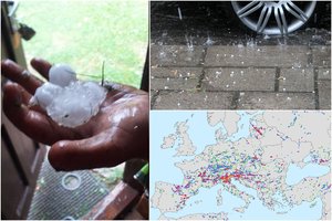 Apžvelgė praėjusiais metais iškritusią krušą: vienoje Europos vietoje – beveik 14 cm siekiantys ledėkai