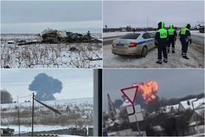 Rusijos karinio lėktuvo sudužimas Belgorode: kas žinoma