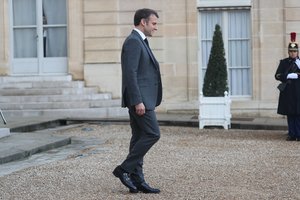 Prancūzijos prezidentas E. Macronas atvyko į Indiją dviejų dienų vizito