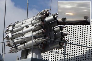 Jūrinis tankas ar sausumos karinis laivas? Pastebėtas naujas Rusijos „frankenšteinas“