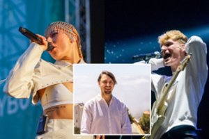 „Pravalturo“ direktorius V. Mikaitis M.A.M.A. statulėles atiduoda Jessica Shy ir „ba.“