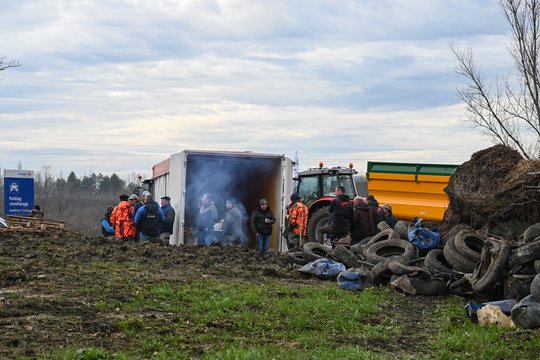  Prancūzijos ūkininkų protestas prie Nimo.<br> EPA-ELTA nuotr.