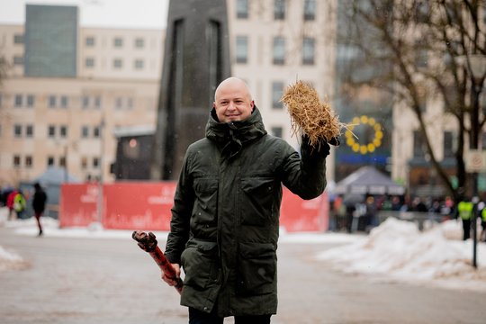 Ūkininkų protestas Vilniuje.<br> Josvydo Elinsko (ELTA) nuotr.