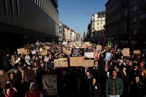 Vokietijoje surengtos eitynės prieš ekstremizmą