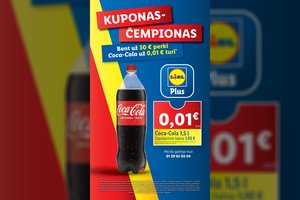 Ne šiaip kuponas, o tikras čempionas: pigiausiu Lietuvoje tituluojamas prekybos tinklas kviečia dar daugiau sutaupyti
