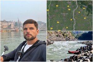 Baidare Gangos upe plaukęs lietuvis: „Tai tikrai įspūdingiausia pasaulio upė“