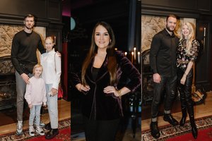 Teminėje vakarienėje Trakuose – žinomi svečiai: atvyko ir D. Lavrinovičius su žmona