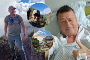 Išvykęs į žygį Madeiroje komunikacijos specialistas Alkas Paltarokas atsidūrė tiesiai ant operacinio stalo
