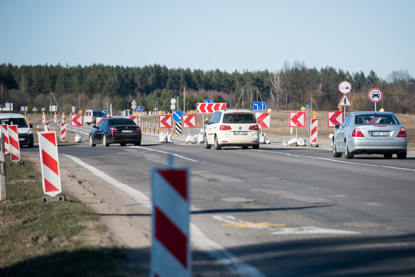 „Lietuvos susisiekimo gėda“ vadinamo kelio Vilnius–Utena remonto darbai turėtų prasidėti kovo 8 dieną.<br>D.Umbraso nuotr.