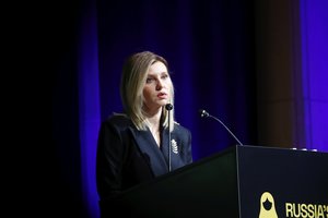 Ukrainos pirmoji ponia O. Zelenska: Rusijos pagrobti vaikai turi grįžti namo