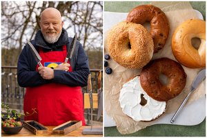 Lietuviškosios „baronkos“ kelionė iki Niujorko ir atgal: Vytaras Radzevičius siūlo net tris itin lietuviškus beigelių receptus