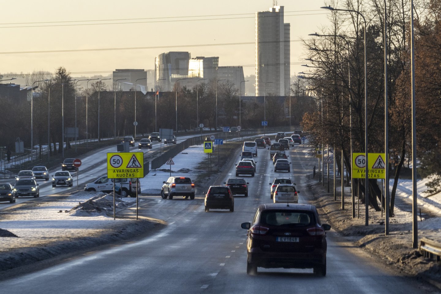 Sausio pabaigoje Vilniaus policija perspėjo vairuotojus saugotis sukčių.<br>V.Ščiavinsko nuotr.