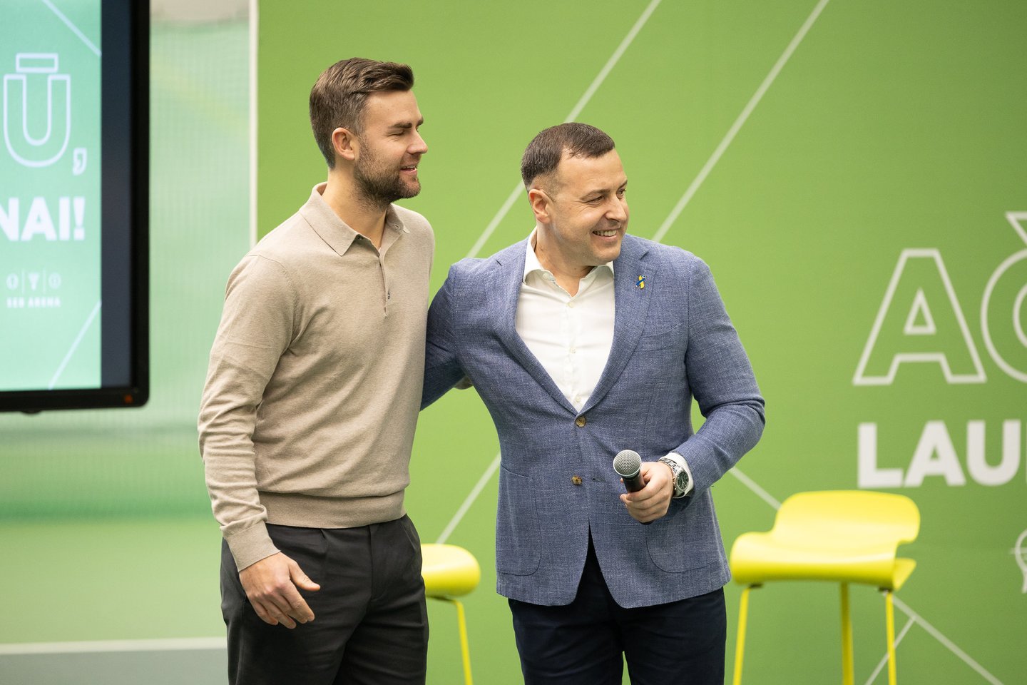 Vilniuje buvo pagerbta teniso legenda Laurynas Grigelis.<br>S.Čirbos nuotr.