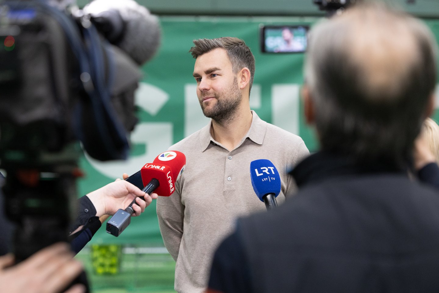 Vilniuje buvo pagerbta teniso legenda Laurynas Grigelis.<br>S.Čirbos nuotr.