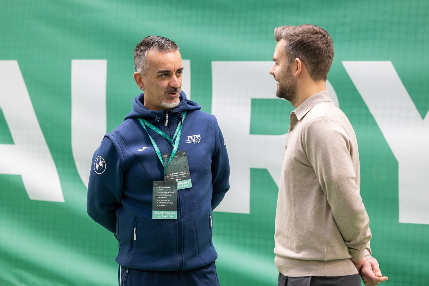 Vilniuje buvo pagerbta teniso legenda Laurynas Grigelis.<br>S.Čirbos nuotr.