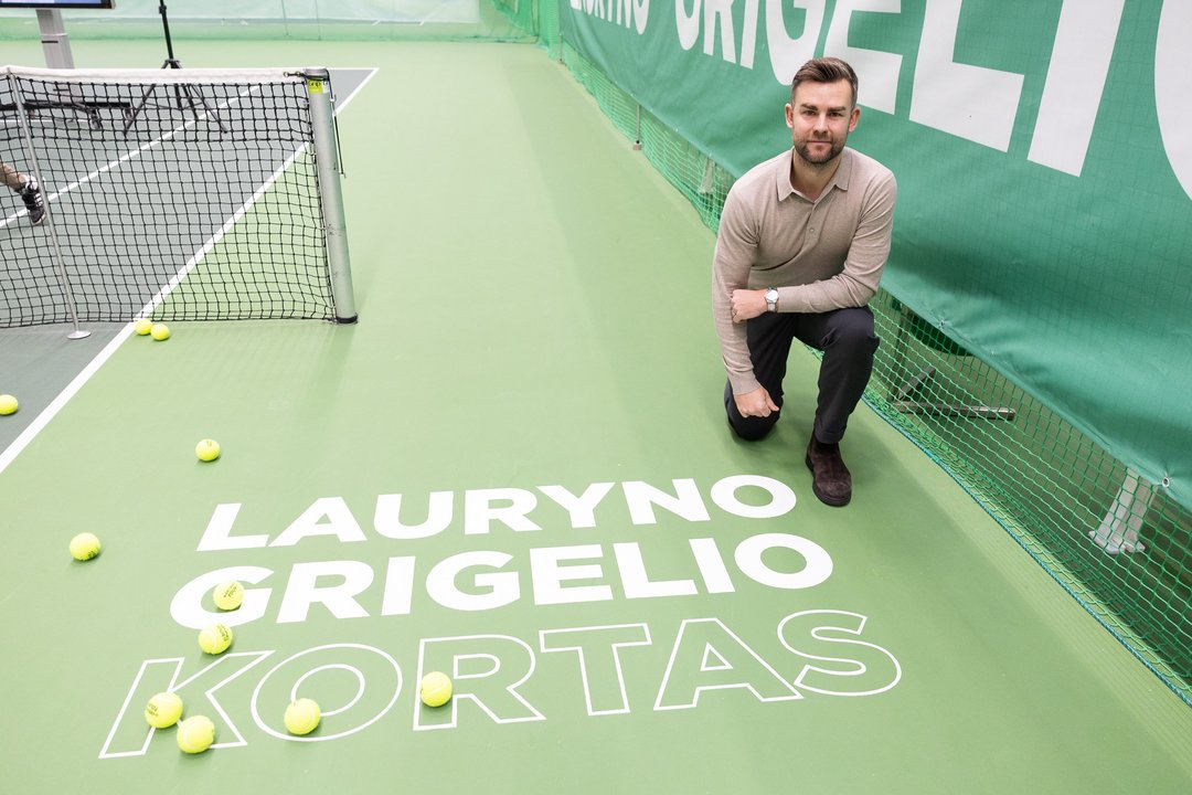 Vilniuje buvo pagerbta teniso legenda Laurynas Grigelis.<br>S.Čirbos nuotr.