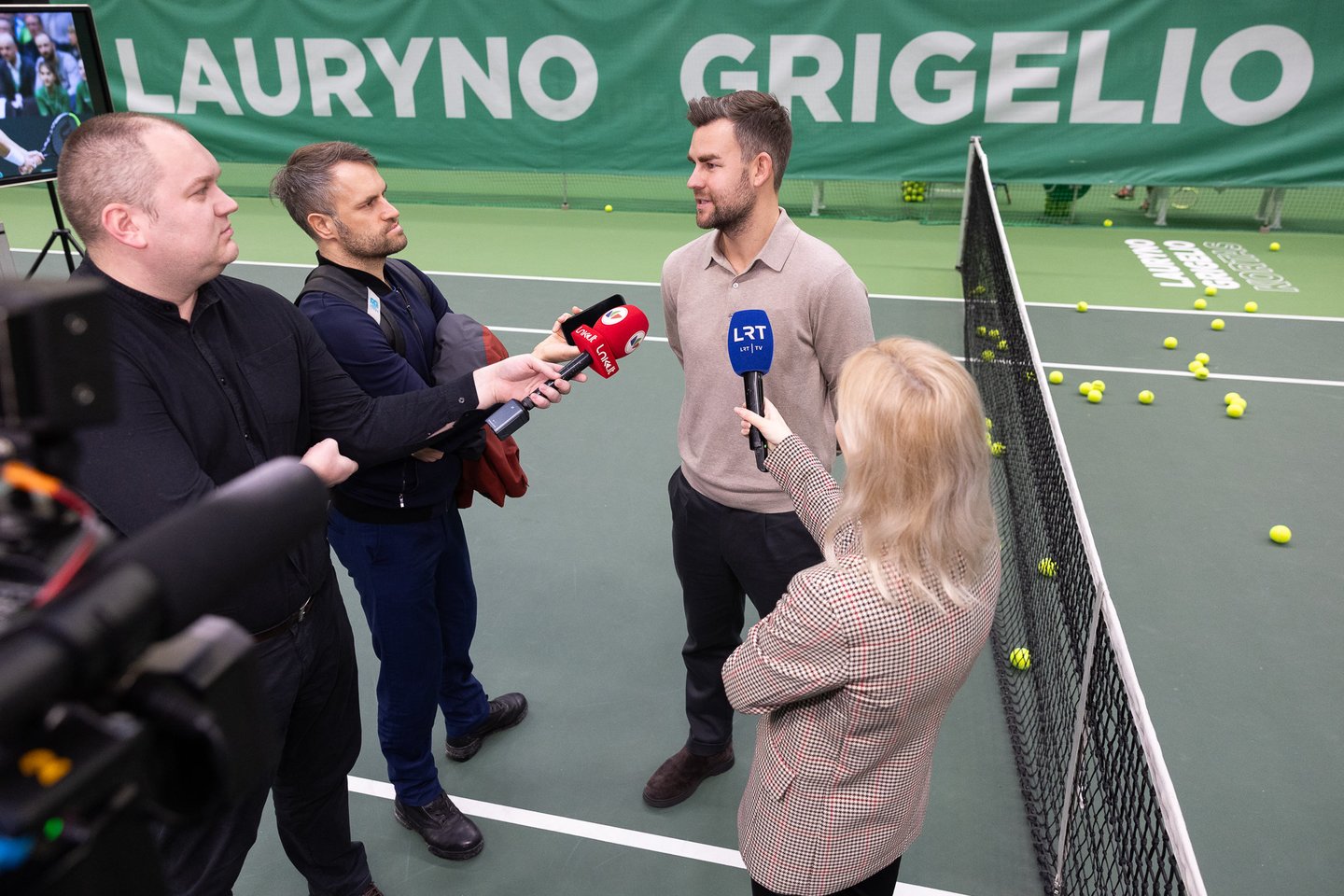 Vilniuje buvo pagerbta teniso legenda Laurynas Grigelis.<br>S.Čirbos nuotr.