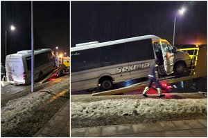 Avariją Vilniuje sukėlė iš Visagino atvažiavęs girtas maršrutinio mikroautobuso vairuotojas