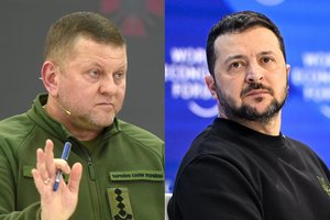 „Bloomberg“: V. Zalužnas tapo problema V. Zelenskiui, prezidentas susiduria su tikra dilema