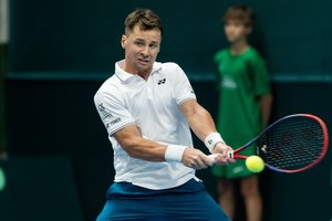 Prireiks lemiamo mačo: pasakiškai kartvelą įveikęs R. Berankis išlygino serijos rezultatą