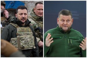 V. Zelenskis pirmą kartą prakalbo apie situaciją dėl V. Zalužno: užsiminė apie „valdžios perkrovimą“