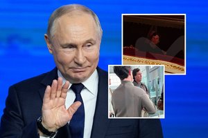 Skandalingasis JAV žurnalistas T. Carlsonas pastebėtas Maskvoje: pasklido gandai apie interviu su V. Putinu