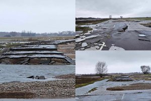 Protu sunkiai suvokiama: potvynis nuplovė vos pernai rekonstruotą kelią