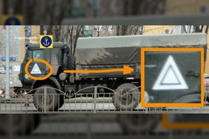 Ant Rusijos karinės technikos Ukrainoje pastebėti nauji ženklai