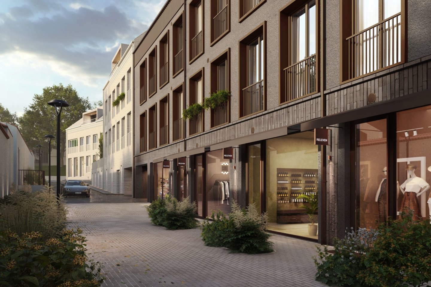 NT projektų vystytojas „Releven“ gavo 20 mln. eurų finansavimą Vilniaus Senamiestyje plėtojamam gyvenamajam kvartalui „Sanguškų parkas“.<br>„Heima“ vizual.