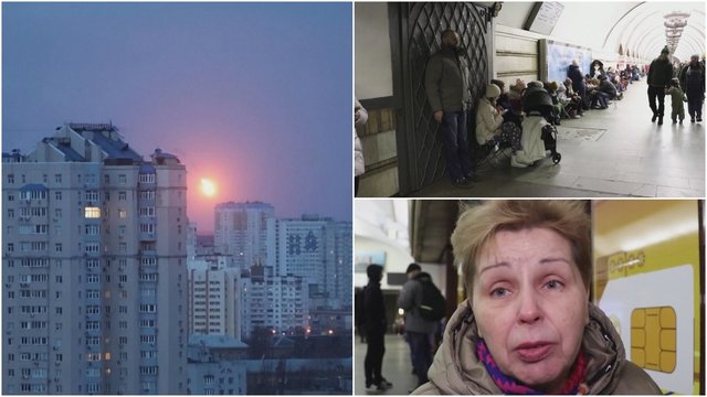 Po rusų atakos – išgąsčio persmelkti ukrainiečių veidai: nufilmavo ištuštėjusias gatves ir besislapstančius gyventojus