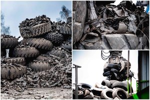 „Ekologistika“ gaisravietėje pradedamos tvarkyti padangų atliekos