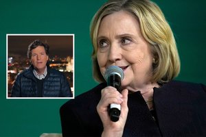 H. Clinton įgėlė pas V. Putiną apsilankiusiam T. Carlsonui: „Naudingas idiotas“