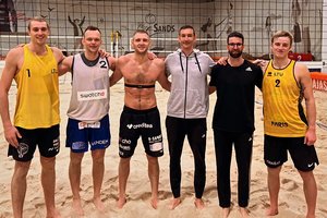 Lietuvos paplūdimio tinklininkai pasiruošimą pradėjo su Latvijos žvaigždėmis