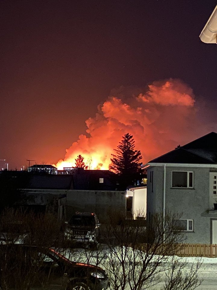 Ugnikalnio išsiveržimas Islandijoje. <br>Virginijaus Kavalo nuotr.