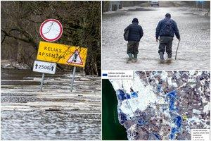 Palydovai atskleidė potvynių pamaryje mastą: įspėja, kad tokių reiškinių ateityje – tik daugės