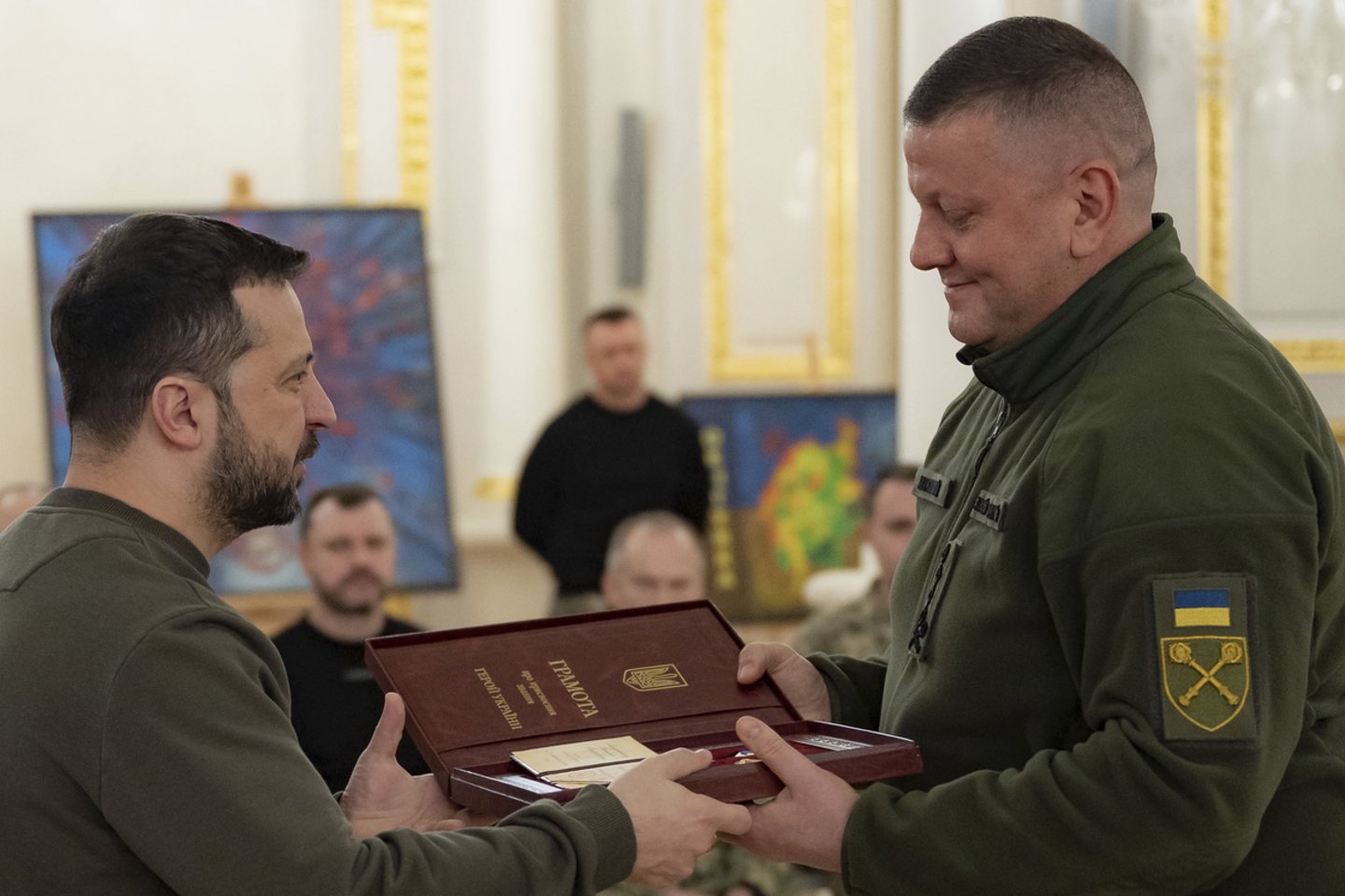 V. Zelenskis ir V. Zalužnas.