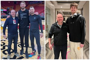 JAV viešėjęs K. Maksvytis parodė dėmesį NBA lietuviams