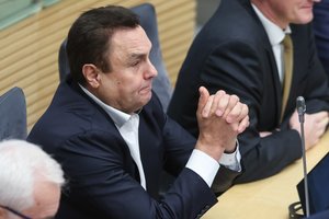 Tautos ir teisingumo sąjungą prezidento rinkimuose atstovaus P. Gražulis