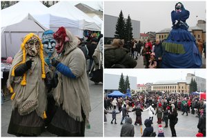 Žiemą jau išvijo ir marijampoliečiai: kostiumai stebino ir meniniu lygiu, ir estetika