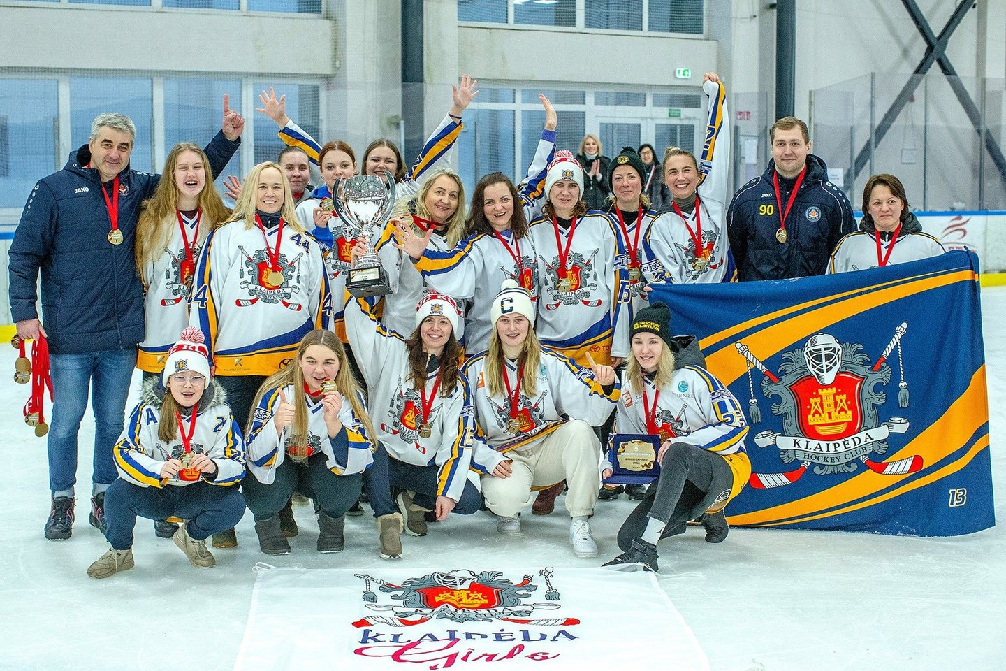 Lietuvos moterų ledo ritulio čempionių titulas – „Klaipėda Girls“ rankose <br> hockey.lt nuotr.