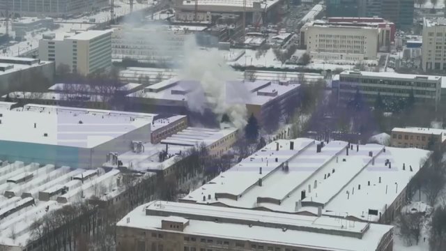 Užsidegė Maskvos strateginė gynybos pramonės gamykla 