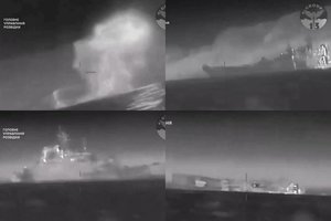 Juodojoje jūroje – Ukrainos ataka: nuskandintas dar vienas Rusijos desantinis laivas