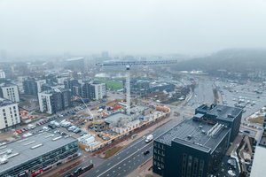 Buvusiose molio kasyklose Šnipiškėse kyla naujas pastatas: tikslas – ambicingas