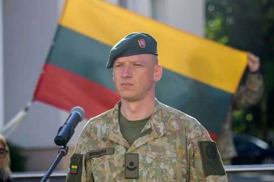 Lietuvos kariuomenės Gynybos štabo karininkas mjr. Donatas Suchockis.